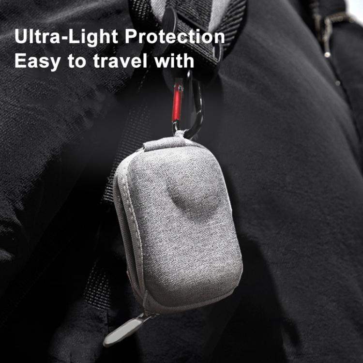For Insta360 GO Ultra Carrying Case Shockproof EVA Portable Travel Storage Bag With Carabiner Clip - Action King