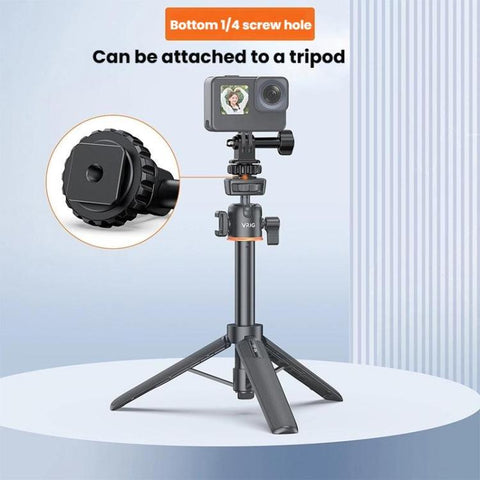 VRIG AC24 1/4 Cold Shoe Mount to Action Camera Adapter Cold Shoe Base F External Camera Tripod - Action King