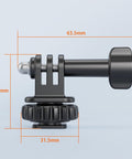 VRIG AC24 1/4 Cold Shoe Mount to Action Camera Adapter Cold Shoe Base F External Camera Tripod - Action King