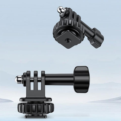 VRIG AC24 1/4 Cold Shoe Mount to Action Camera Adapter Cold Shoe Base F External Camera Tripod - Action King
