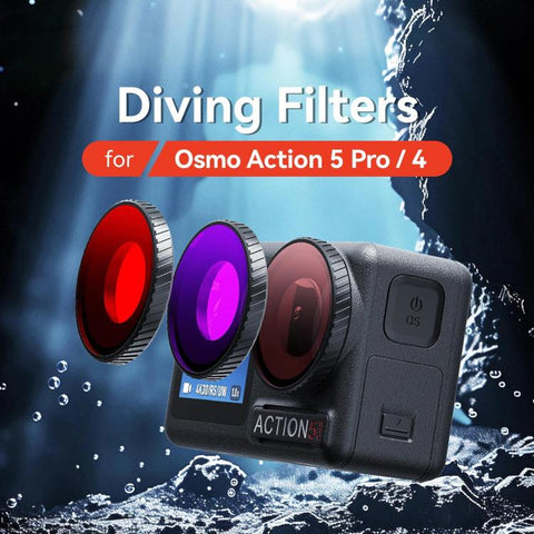 aMagisn Dykfilter med Anti-Fog för DJI Osmo Action 5 Pro / Action 4