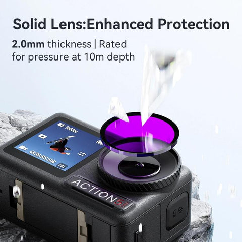 aMagisn Dykfilter med Anti-Fog för DJI Osmo Action 5 Pro / Action 4