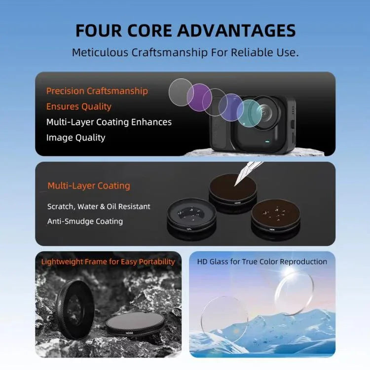 BRDRC Linsfilter till Insta360 Go Ultra