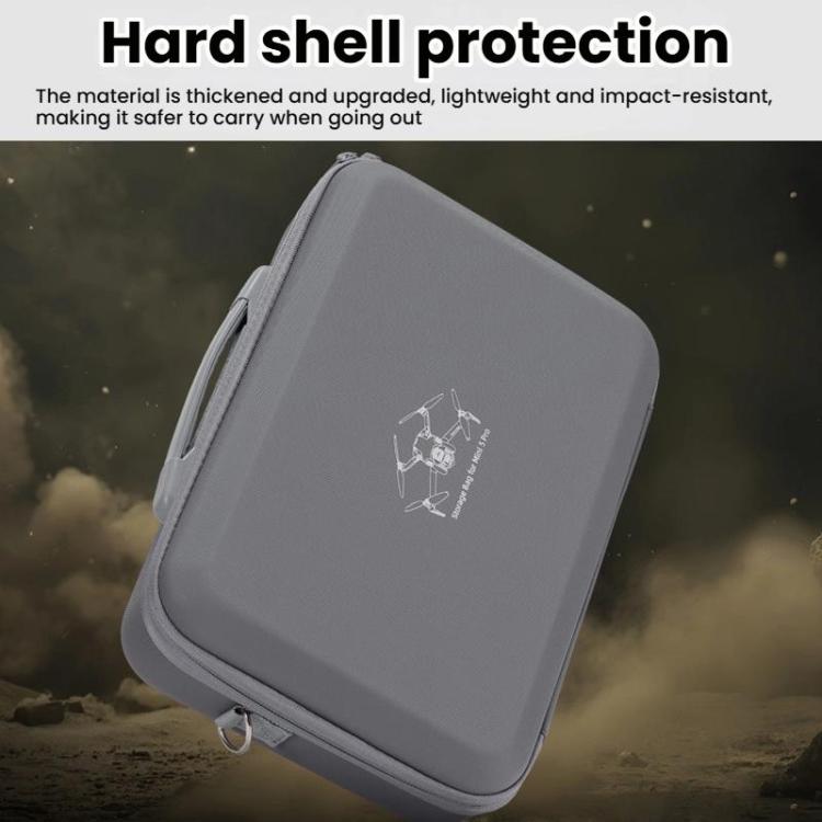 Skyddande väska för DJI Mini drönare med robust design och plats för tillbehör.