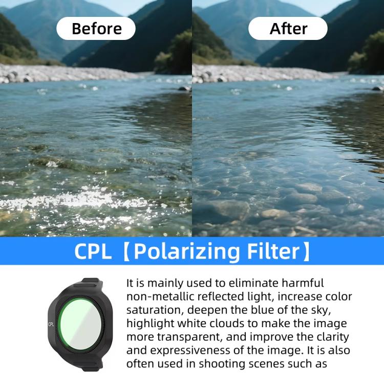 DJI Mini 5 Pro Drone Magnetic - Magnetiska ND-Filter