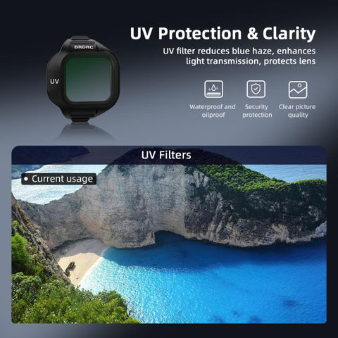 Professionella DJI Mini 5 Pro filter för skarpa och färgrika flygbilder