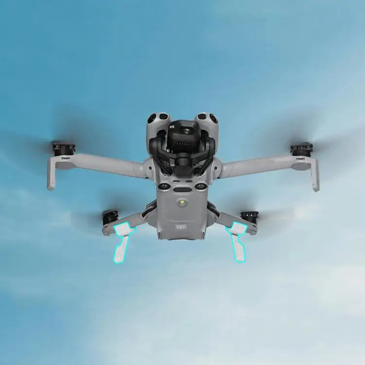 Fällbart landningsställ för DJI Mini 5 Pro Vikbar – skyddar drönaren vid start och landning.