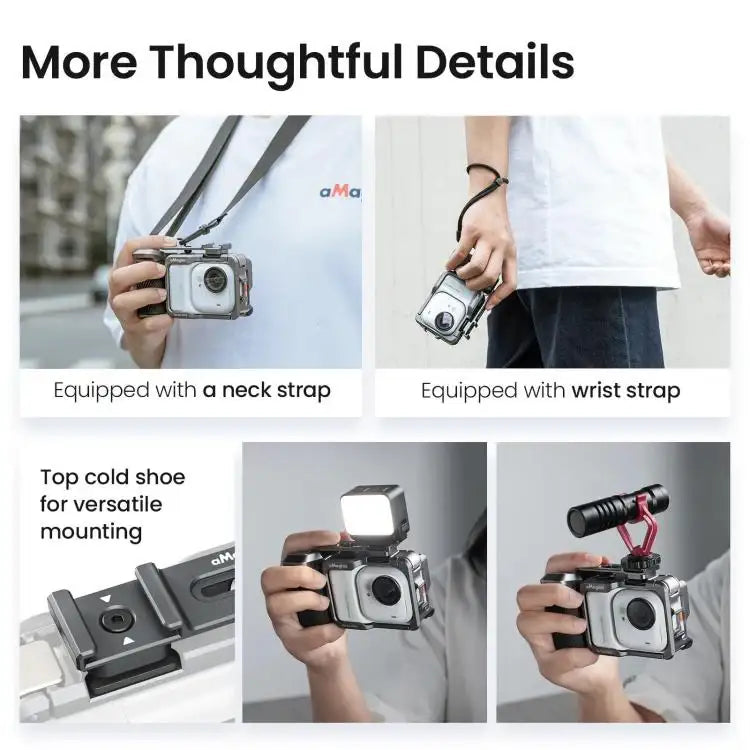 Kamerahandtag för Actionkameror – Optimal Stabilitet