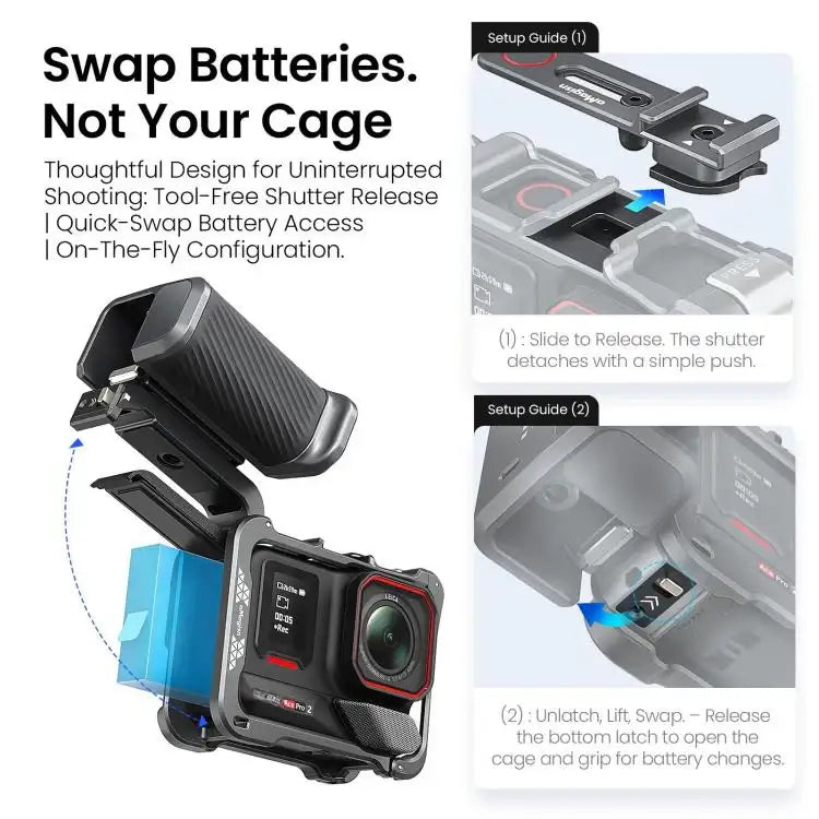 Kamerahandtag för Actionkameror – Optimal Stabilitet