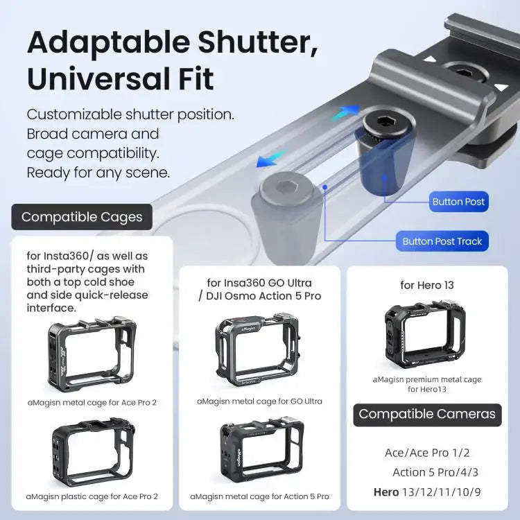 Kamerahandtag för Actionkameror – Optimal Stabilitet