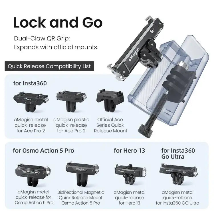 Kamerahandtag för Actionkameror – Optimal Stabilitet