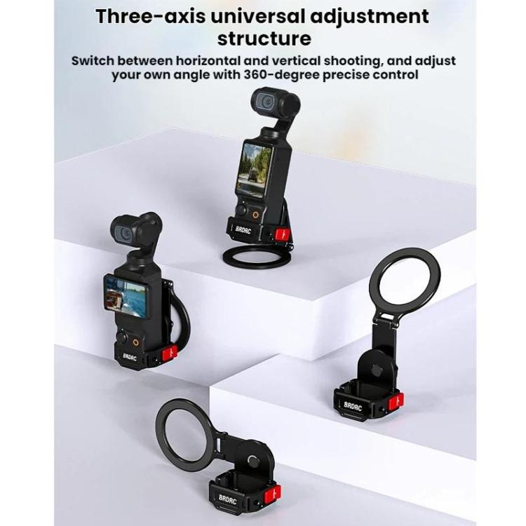 Magnetisk Mobilhållare med Cold Shoe för Osmo Pocket 3