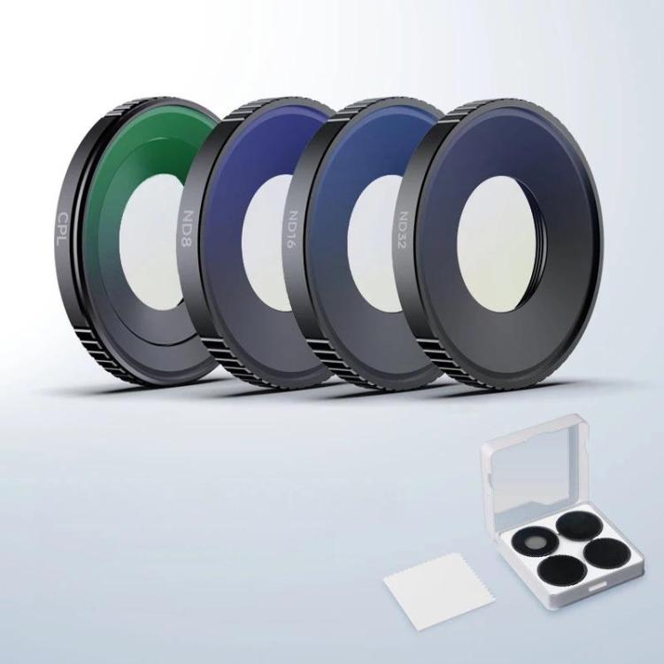 DJI Osmo Action 6 – 4-i-1 Filterkit (CPL / ND8 / ND16 / ND32)