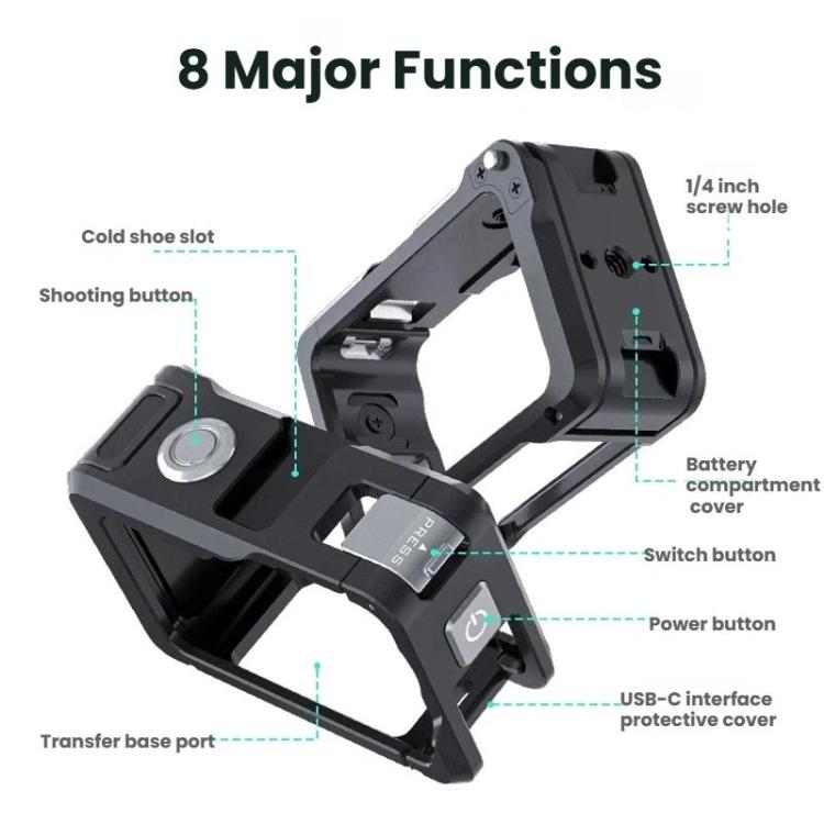 DJI Osmo Action 6 – Joyshot Dual-Open Cage
