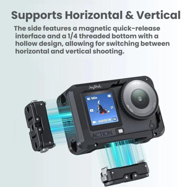 DJI Osmo Action 6 – Joyshot Dual-Open Cage