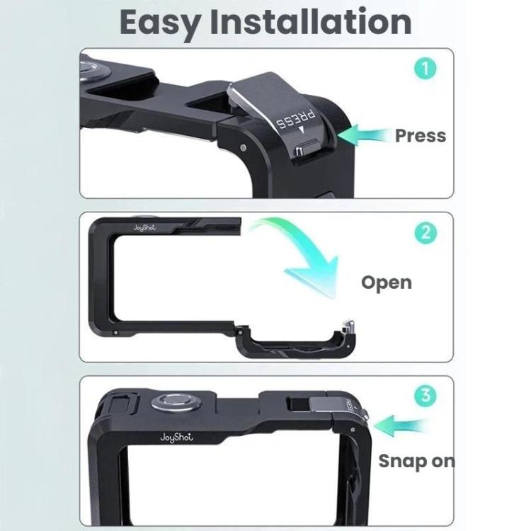 DJI Osmo Action 6 – Joyshot Dual-Open Cage