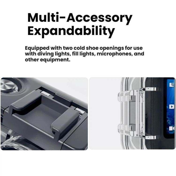 DJI Osmo Action 6 – Vattentätt Dykhus 70 m IPX8 med Dubbel Cold Shoe