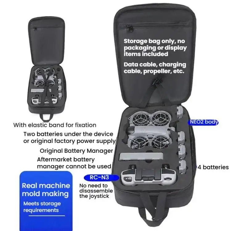 Organisationsväska för DJI Neo 2 BKano Smooth Fly skyddande förvaring.