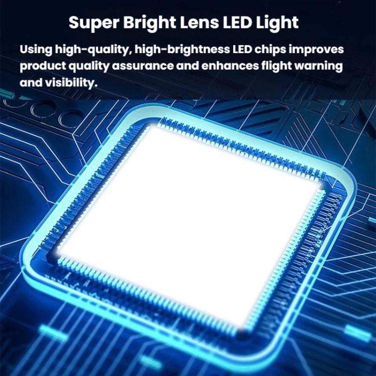 Kraftfullt Drönar Sökljus för förbättrad synlighet, idealiskt för mörkerkörning och sökoperationer.
