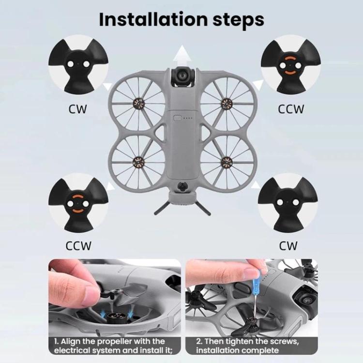 DJI NEO 2 Propellerskydd v1 – svart, robust skydd för säkrare flygning och mindre slitage.