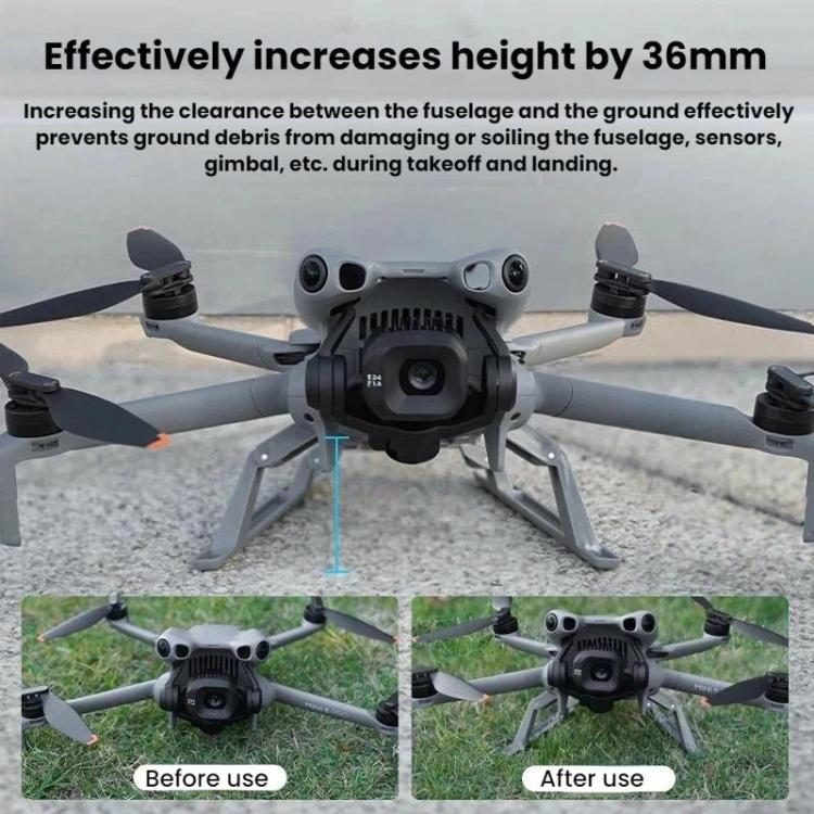 Förhöjt BRDRC landningsställ för DJI Mini 5 Pro, skyddar drönaren.