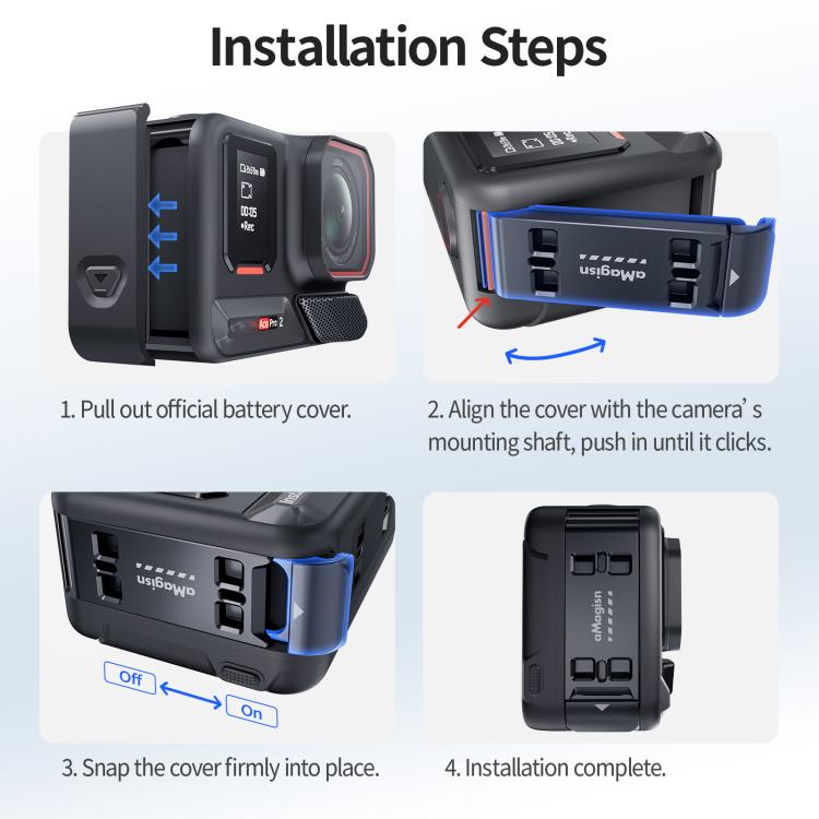 Insta360 Ace Pro Vertikal Batterilucka