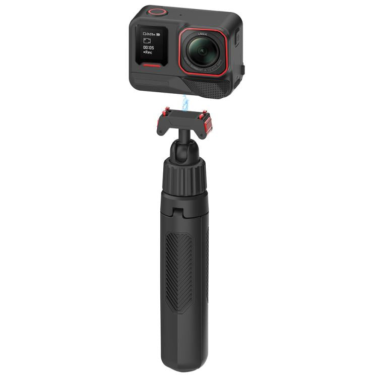 Magnetisk Insta360 selfiestick med stativfunktion för dynamiska vyer.