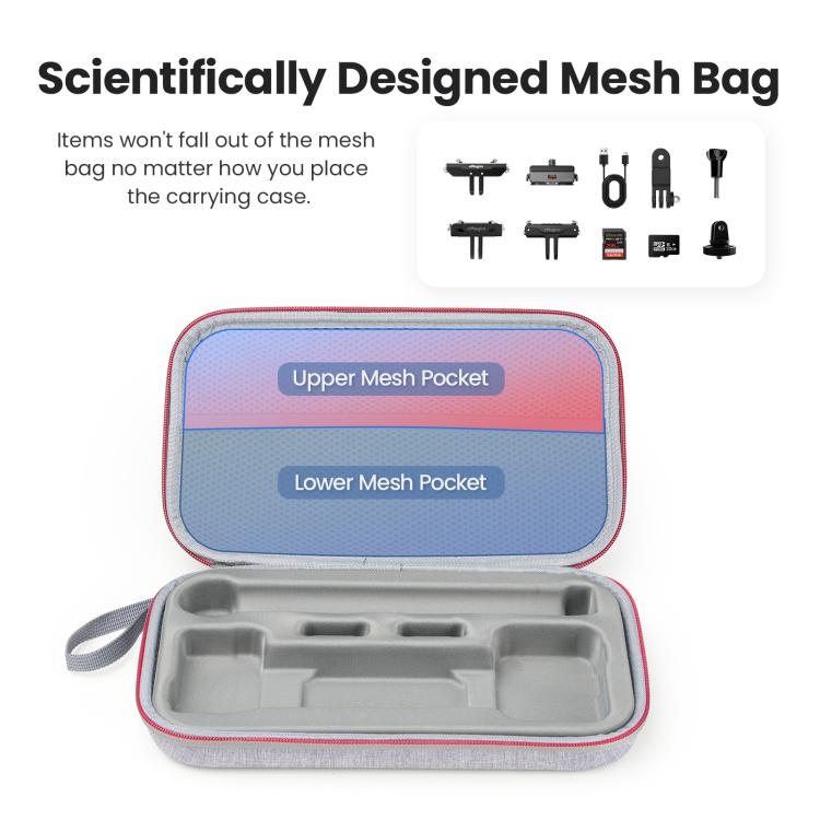 Osmo Action 6 hård väska, svart, vattentät & stöttålig, för säker transport av kamera & tillbehör.