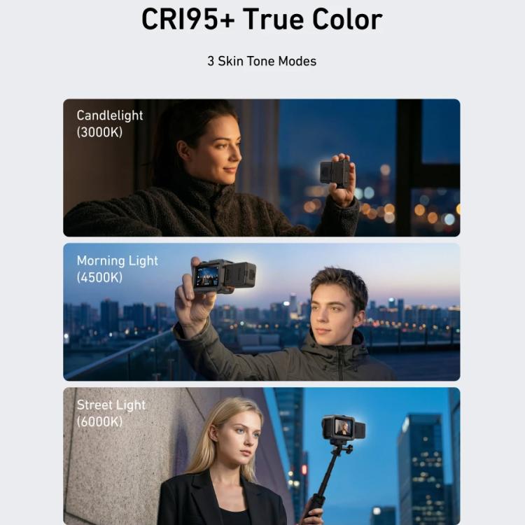 Telesin Magnetisk Belysning för DJI Osmo Action 6