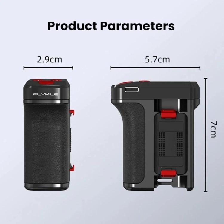 Flymile DJI Magnetiskt Kamerahandtag för Actionkamera