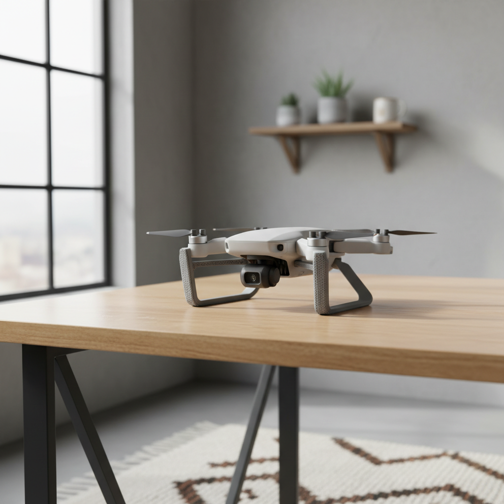For DJI Mavic Mini / Mini 2 / Mini SE BRDRC Riser Landing Gear(Gray) (Minimalistisk)