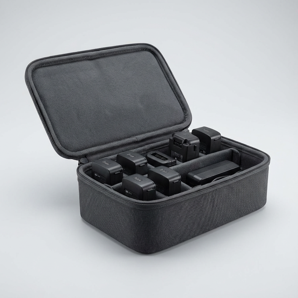 Väska / Skydd för batterier till DJI Spark (Produktbild (vinkel) ⚠️)