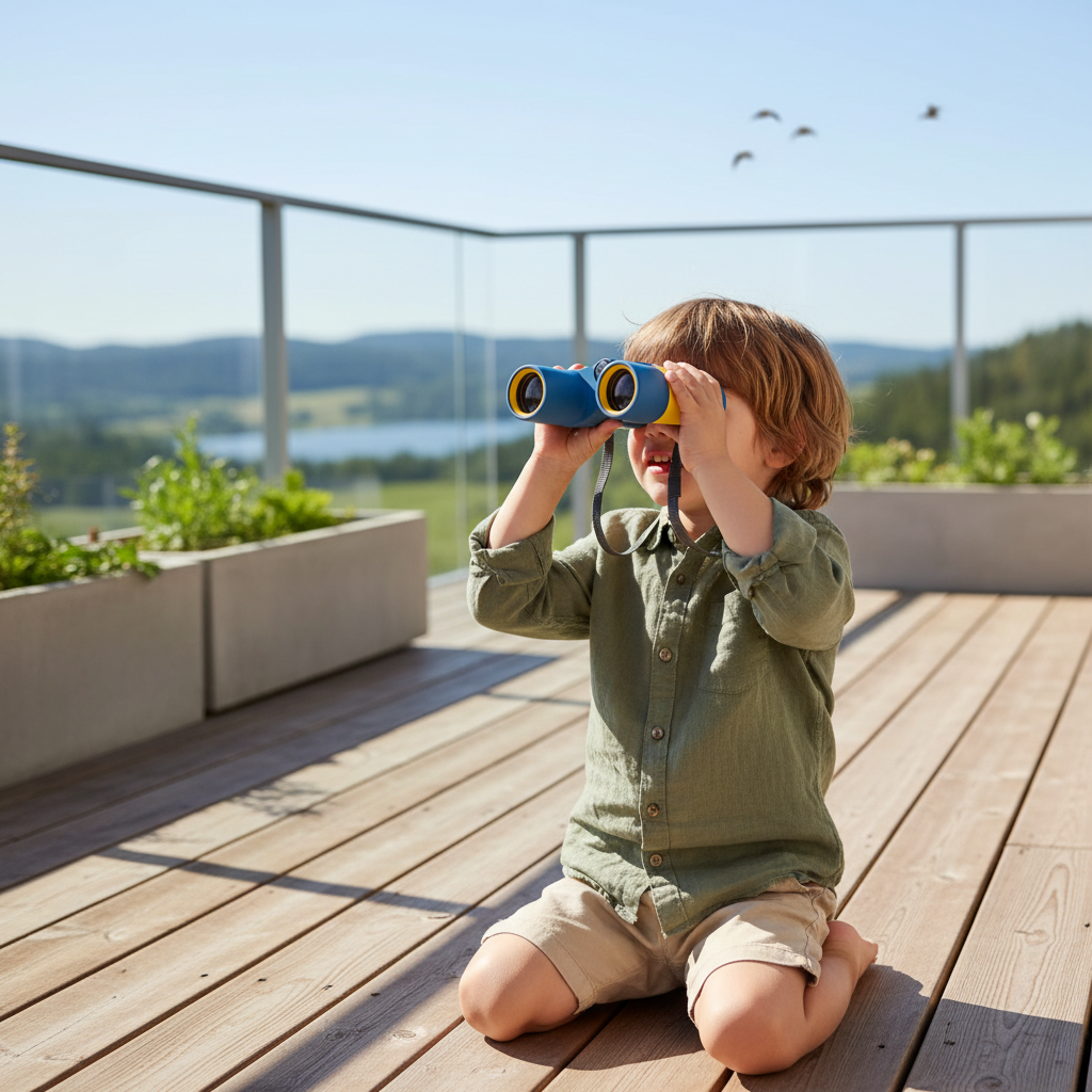 Focus 6x21 barnkikare för små äventyrare. Robust kikare för barn, perfekt för lek och upptäckter.