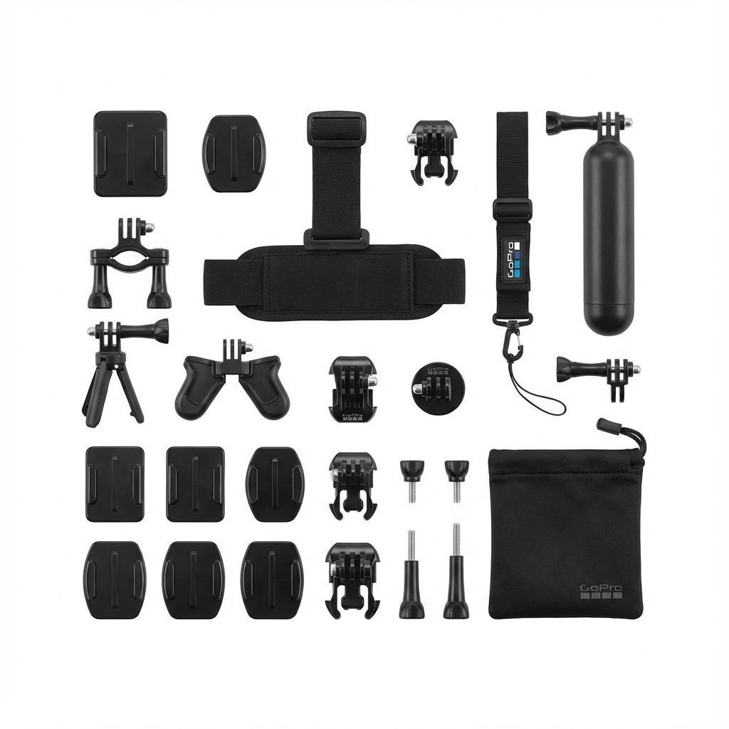 20 i 1 tillbehörskit / 20 tillbehör GoPro (Produktbild (vit bakgrund))