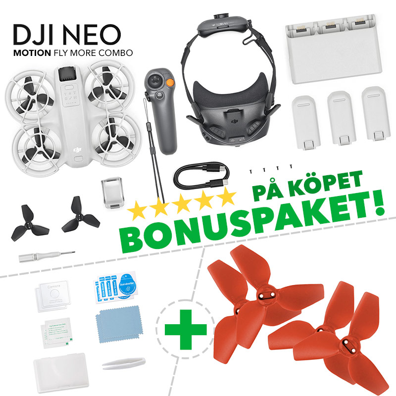 DJI Neo Motion Fly More Combo till bästa pris och bonus